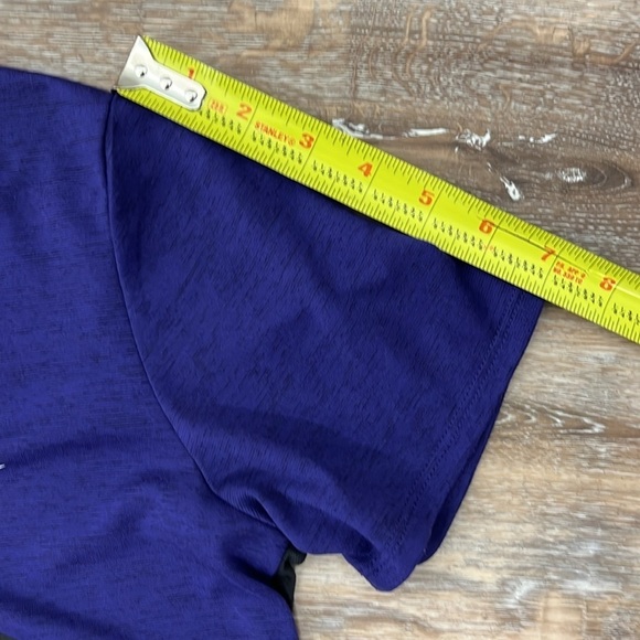 Nike Dri-Fit Women's Small K State Wildcats Purple Black V-Neck T Shirt Athletic - Picture 8 of 12